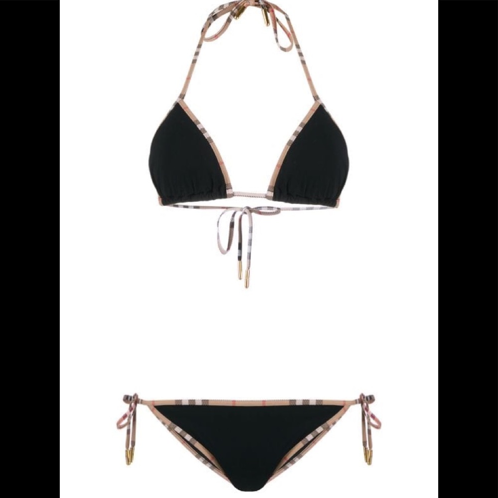 Burberry CLASSIC bikini “House check trim” SIZE L